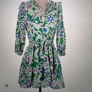 Green Floral Women’s Dress
